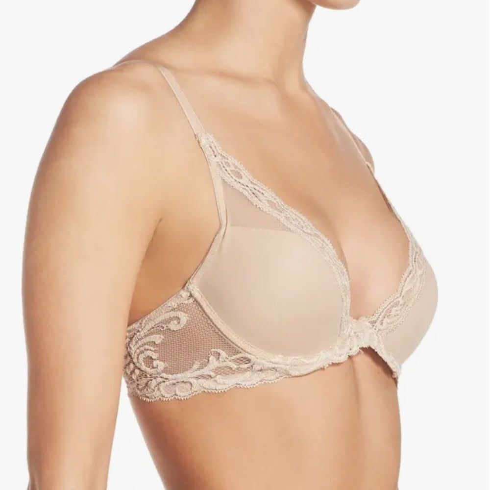 NATORI Feathers Plunge T-Shirt Basics Bra ❤️NWT❤️IN STORES❤️ - Picture 3 of 4